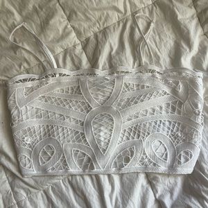 White crop top
